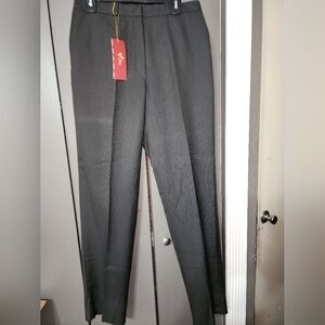 NWT - Gino Baccarat Black Classic Wool Blend Pants